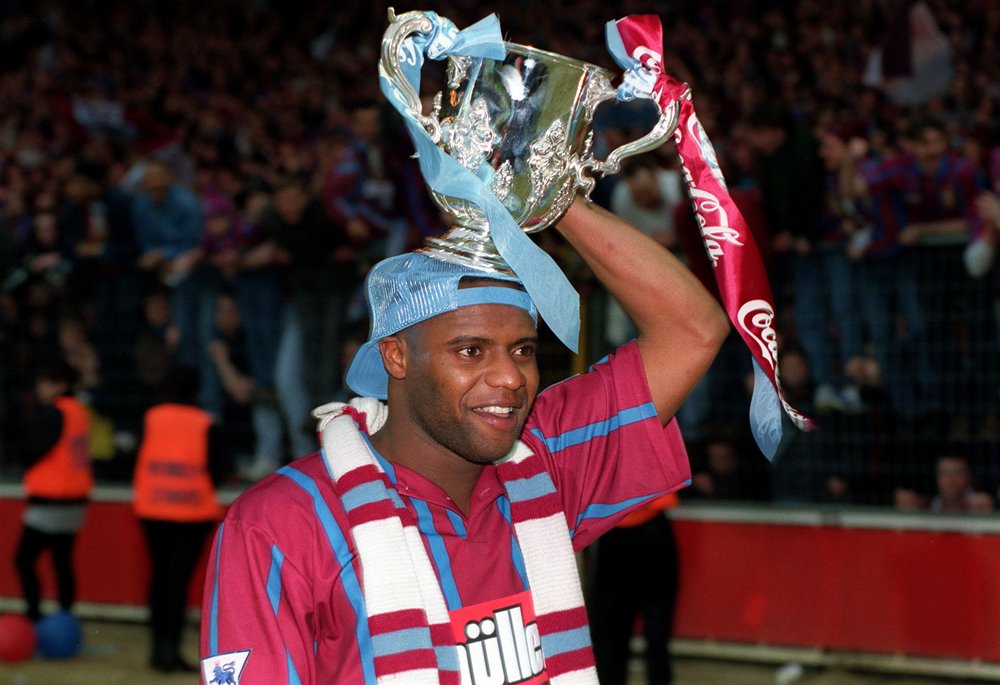 Dalian Atkinson with the 1994 Coca Cola Cup